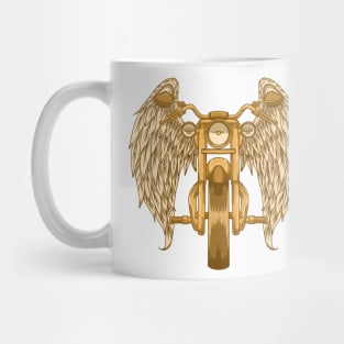 Motorcycle with Angel wings Mug